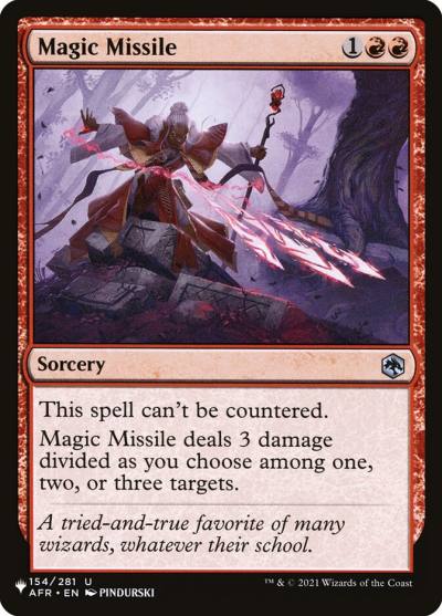 Magic Missile PLST-AFR-154 The List Magic card