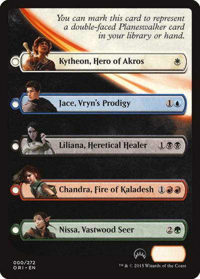 Magic Origins Checklist TORI-0 Magic Origins Tokens Magic card