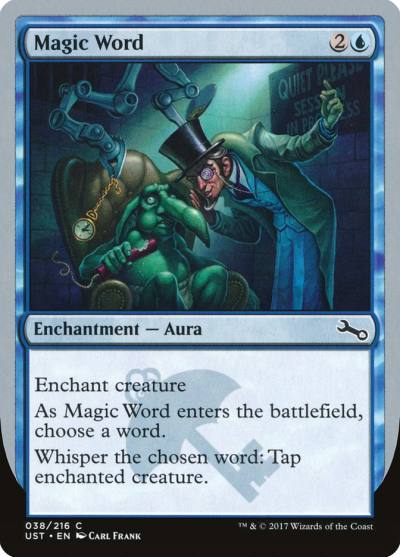 Magic Word UST-38 Unstable Magic card