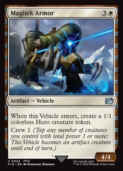 Magitek Armor FIN-24 Final Fantasy Magic card