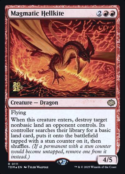 Magmatic Hellkite PTDM-111S Tarkir: Dragonstorm Promos Magic card