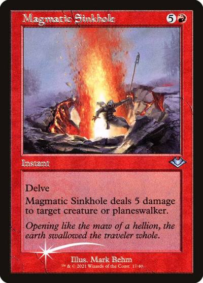 Magmatic Sinkhole H1R-17 Modern Horizons 1 Timeshifts Magic card