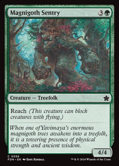 Magnigoth Sentry FDN-556 Foundations Magic card