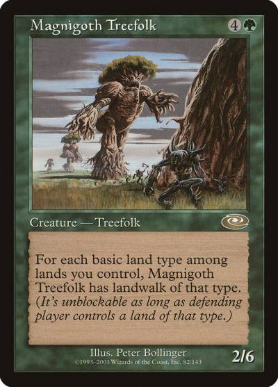 Magnigoth Treefolk PLS-82 Planeshift Magic card