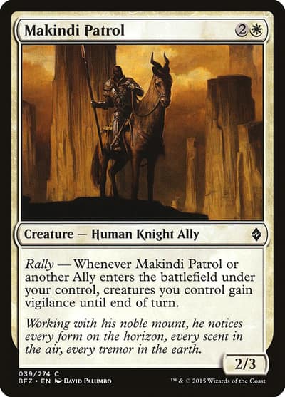 Makindi Patrol 39 Battle for Zendikar Magic card
