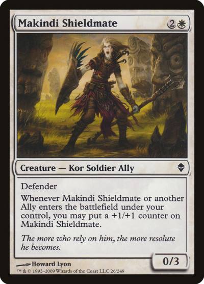 Makindi Shieldmate 26 Zendikar Magic card