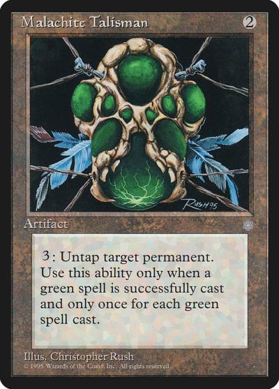 Malachite Talisman ICE-328 Ice Age Magic card