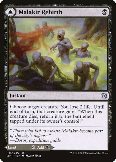 Malakir Rebirth // Malakir Mire ZNR-111 Zendikar Rising Magic card