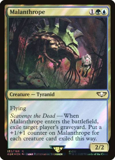 Malanthrope 40K-132STAR Warhammer 40,000 Commander Magic card