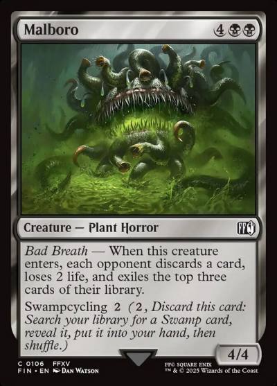 Malboro FIN-106 Final Fantasy Magic card