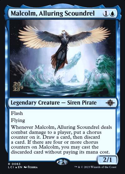 Malcolm, Alluring Scoundrel PLCI-63S The Lost Caverns of Ixalan Promos Magic card