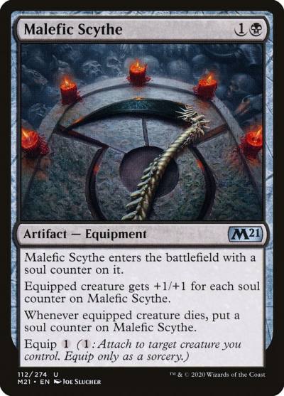 Malefic Scythe M21-112 Core Set 2021 Magic card
