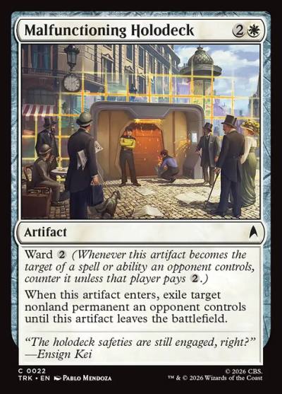 Malfunctioning Holodeck TRK-22 Star Trek Magic card