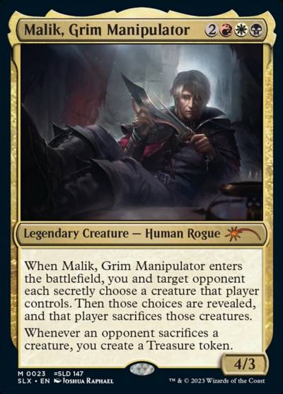 Malik, Grim Manipulator SLX-23 Universes Within Magic card