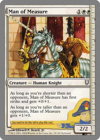 Man of Measure 18 Unhinged Magic card