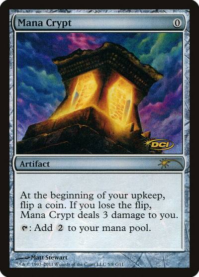 Mana Crypt G11-5 Judge Gift Cards 2011 Magic card