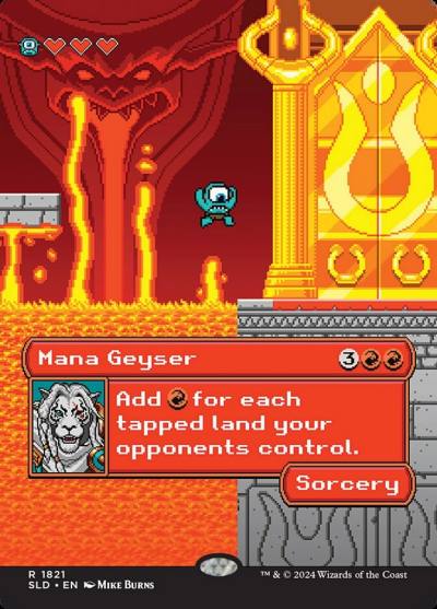 Mana Geyser SLD-1821 Secret Lair Drop Magic card