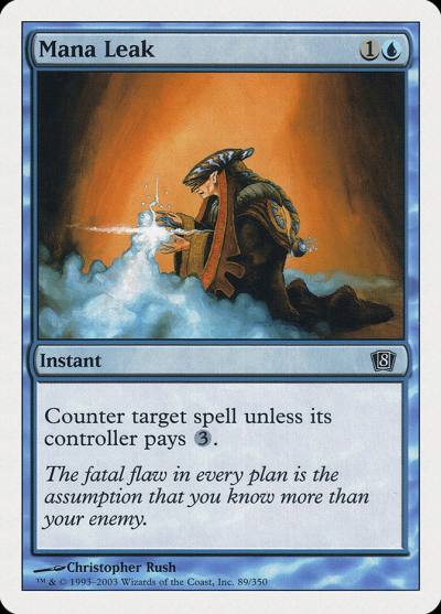 Mana Leak 8ED-89 Eighth Edition Magic card