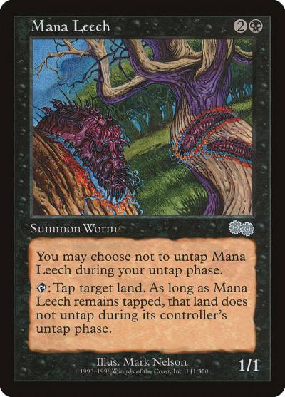Mana Leech USG-141 Urza's Saga Magic card