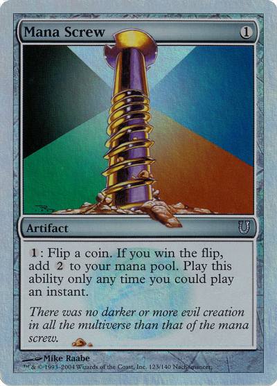 Mana Screw UNH-123STAR Unhinged Magic card