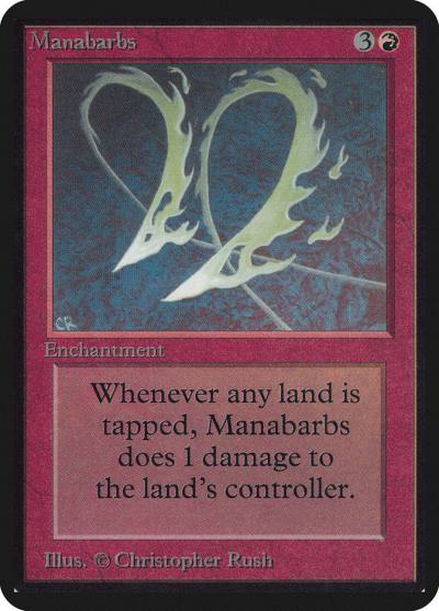 Manabarbs LEA-163 Limited Edition Alpha Magic card