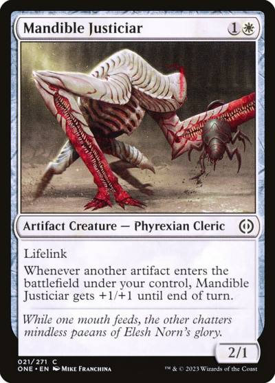 Mandible Justiciar ONE-21 Phyrexia: All Will Be One Magic card