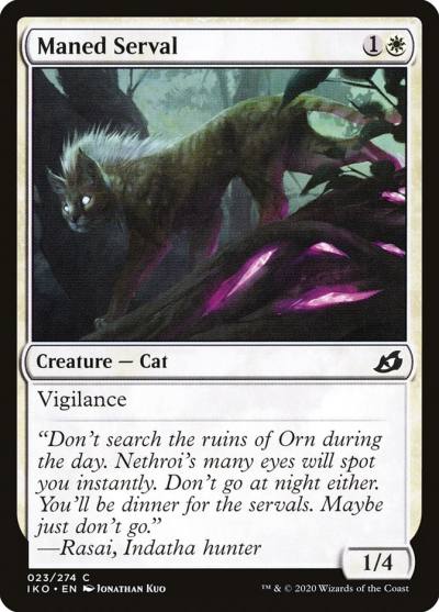 Maned Serval IKO-23 Ikoria: Lair of Behemoths Magic card