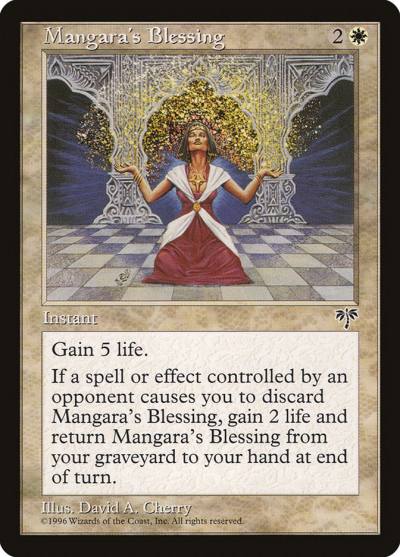 Mangara's Blessing MIR-25 Mirage Magic card