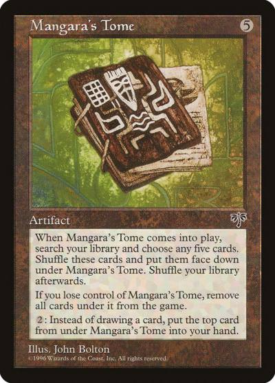 Mangara's Tome MIR-309 Mirage Magic card