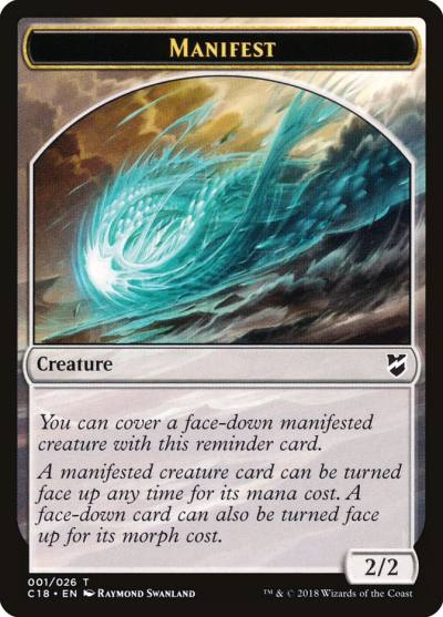 Manifest TC18-1 Commander 2018 Tokens Magic card