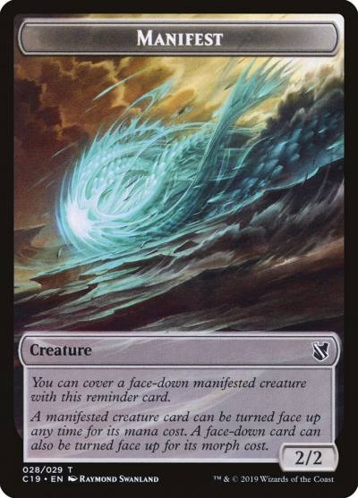 Manifest TC19-28 Commander 2019 Tokens Magic card