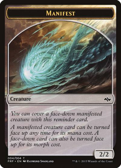 Manifest TFRF-4 Fate Reforged Tokens Magic card