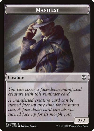 Manifest TNCC-3 New Capenna Commander Tokens Magic card