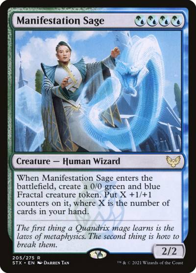 Manifestation Sage STX-205 Strixhaven: School of Mages Magic card