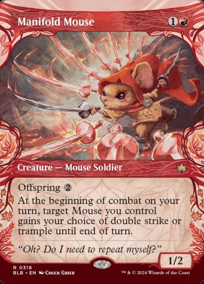 Manifold Mouse BLB-318 Bloomburrow Magic card