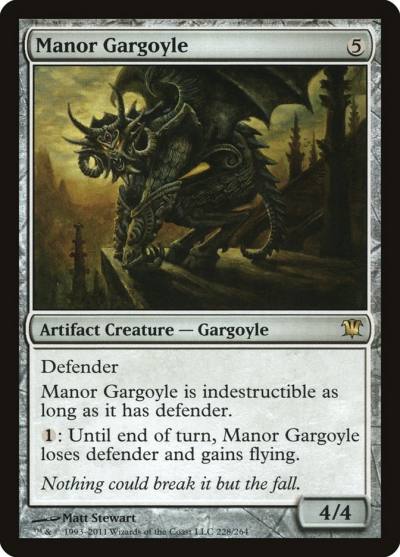 Manor Gargoyle ISD-228 Innistrad Magic card