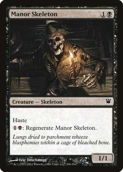 Manor Skeleton 106 Innistrad Magic card