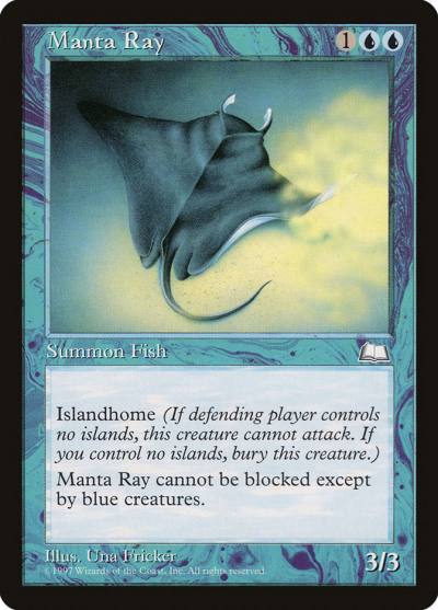 Manta Ray 42 Weatherlight Magic card