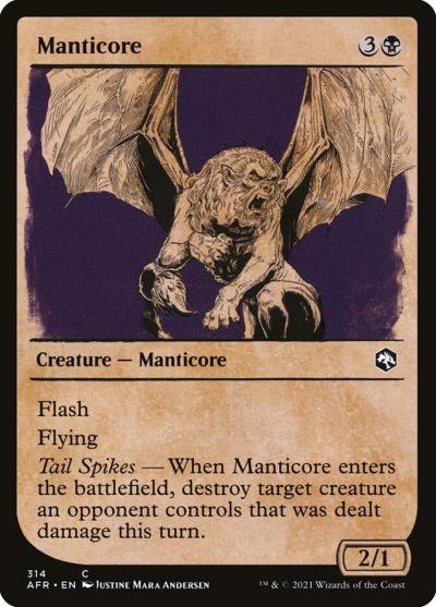 Manticore AFR-314 Adventures in the Forgotten Realms Magic card
