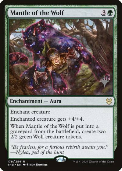 Mantle of the Wolf PTHB-178P Theros Beyond Death Promos Magic card