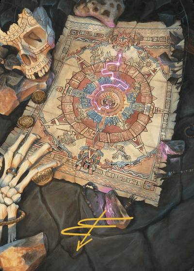 Map // Map ALCI-68 The Lost Caverns of Ixalan Art Series Magic card