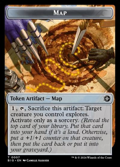 Map TBIG-7 The Big Score Tokens Magic card