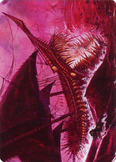Marauding Dreadship // Marauding Dreadship AMOM-36 March of the Machine Art Series Magic card