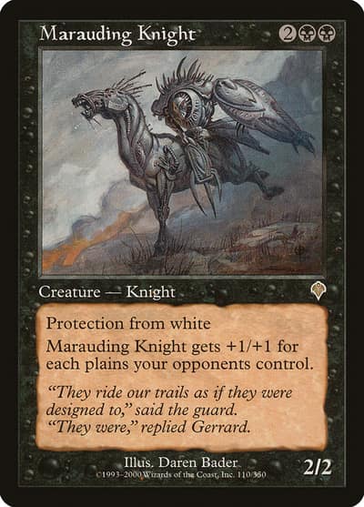Marauding Knight 110 Invasion Magic card