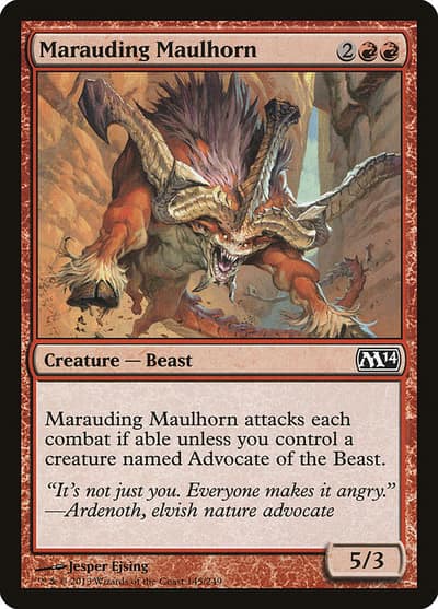 Marauding Maulhorn 145 Magic 2014 Magic card