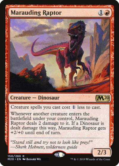Marauding Raptor M20-150 Core Set 2020 Magic card