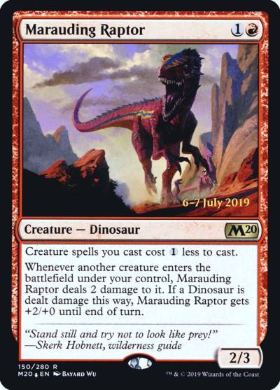 Marauding Raptor PM20-150S Core Set 2020 Promos Magic card