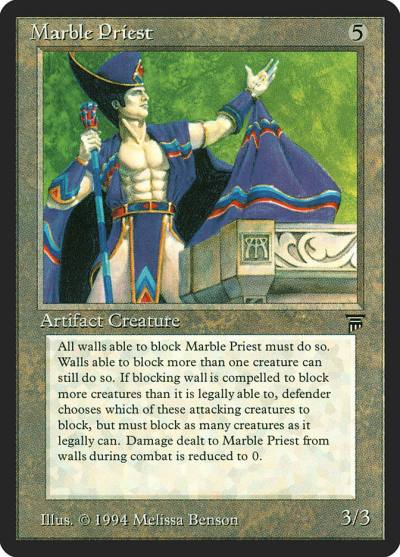 Marble Priest 286 Legends Magic card