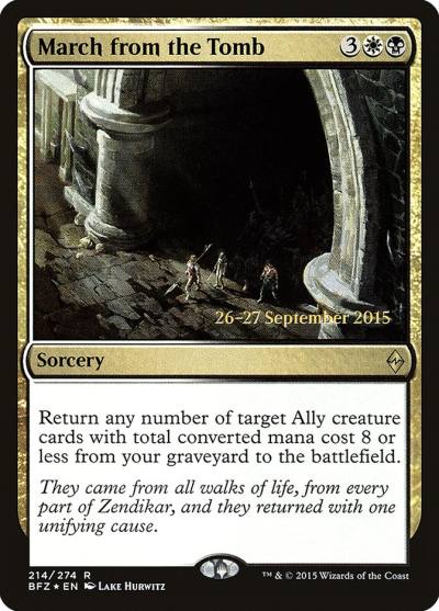 March from the Tomb PBFZ-214S Battle for Zendikar Promos Magic card