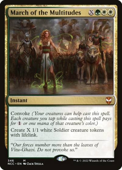 March of the Multitudes NCC-346 New Capenna Commander Magic card